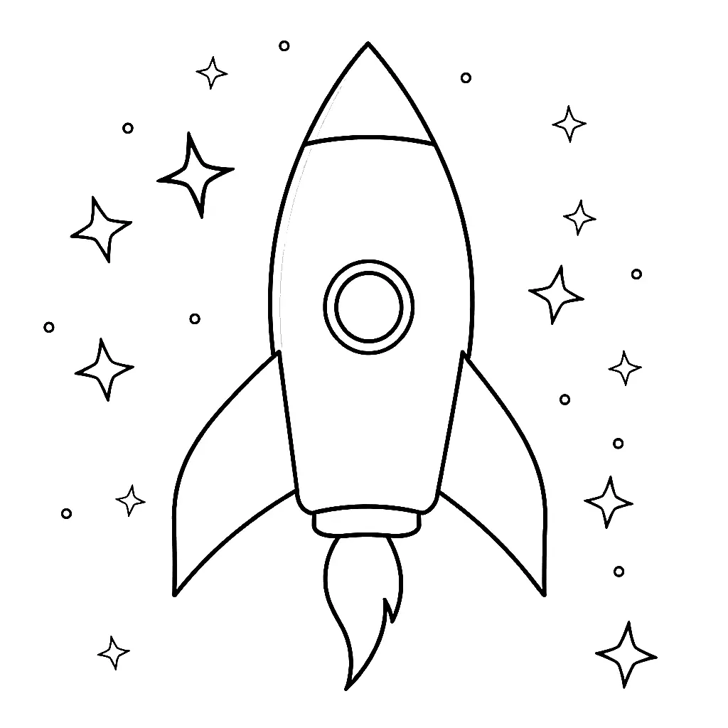 Kolorowanki dla dzieci: Kosmos #1