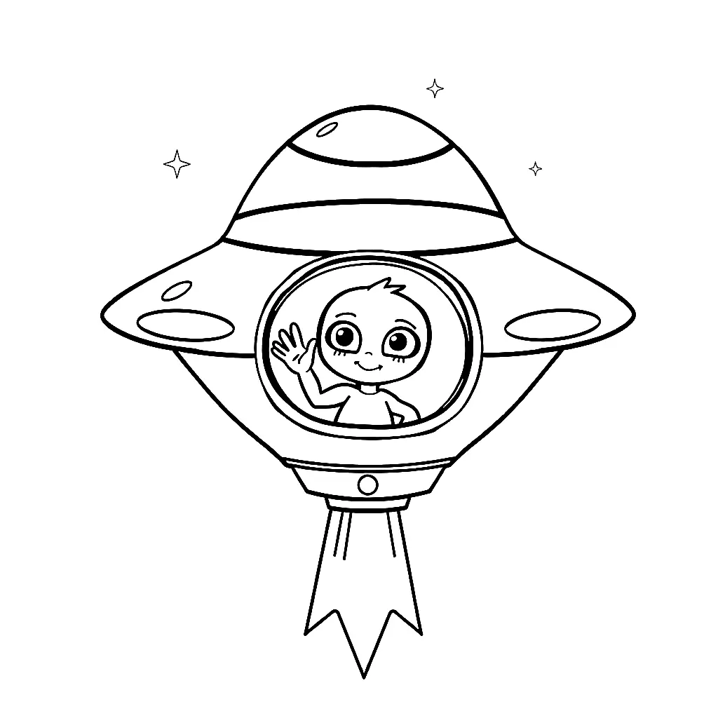 Kolorowanki dla dzieci: Kosmos #3